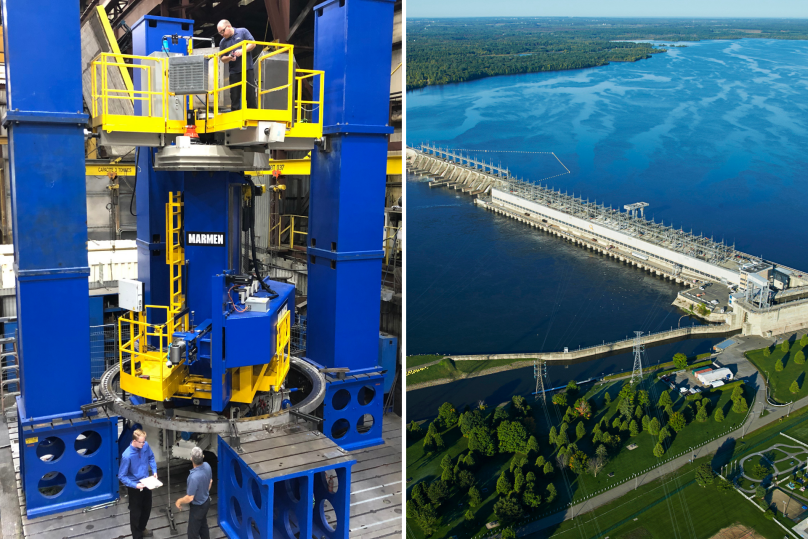 Marmen selected by ANDRITZ Hydro Canada for Carillon refurbishment project and to design a CNC on site machine tool