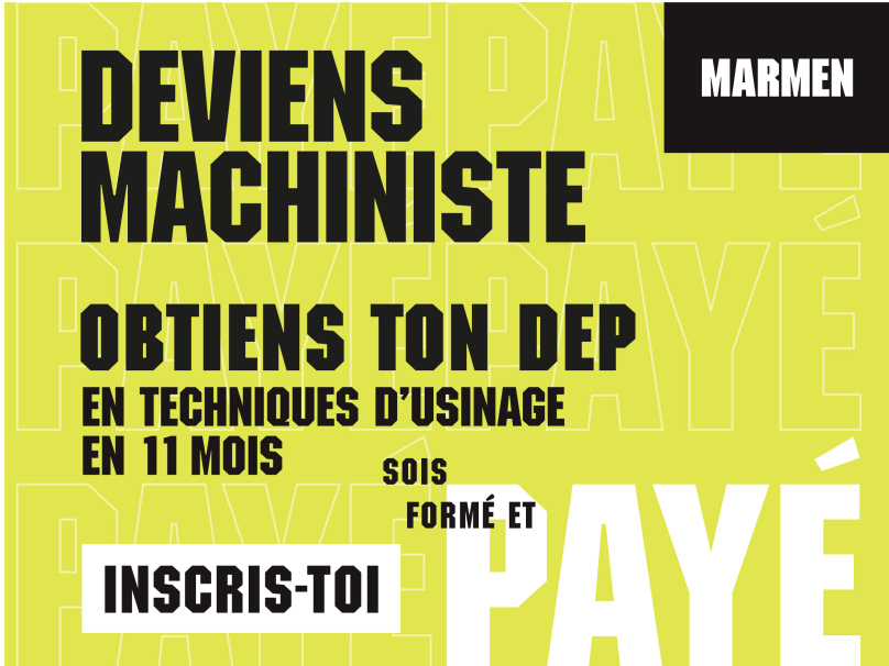 Programme travail-études en usinage