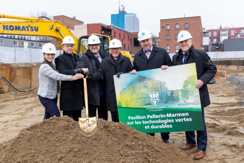 Major partnership between the Pellerin-Marmen family and the University of Quebec in Trois-Rivières to build the Pavillon Pellerin-Marmen sur les technologies vertes et durables (Green and sustainable technologies)